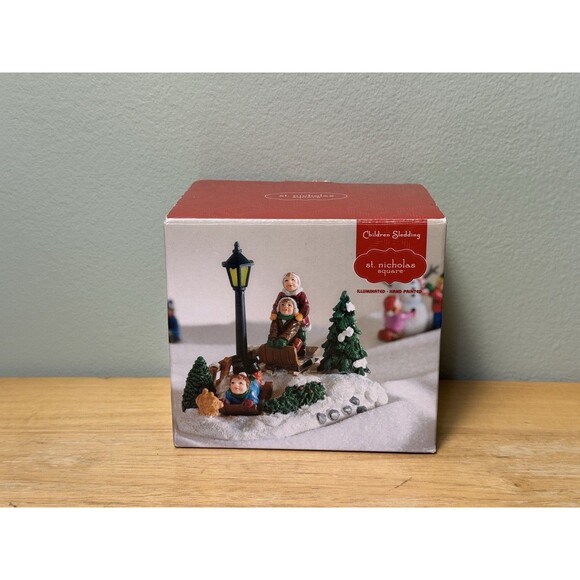 St. Nicholas Square Collection Accessories Children Sledding Lights Up - Picture 1 of 4